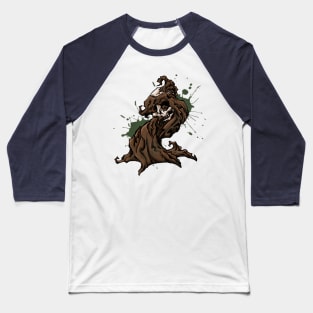 Halloween Skull Tree Baseball T-Shirt